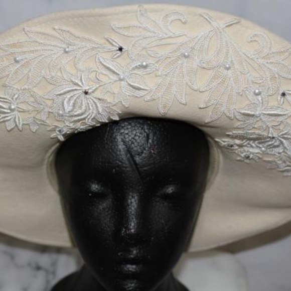 Mr. John Paris New York Wool Wide Brim Hat